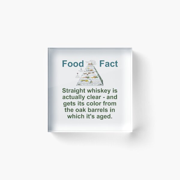 Item preview, Straight Whiskey Is Actually Clear - Food Fact designed and sold by CrankyOldDude.