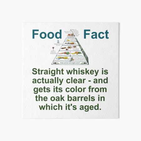 Item preview, Straight Whiskey Is Actually Clear - Food Fact designed and sold by CrankyOldDude.