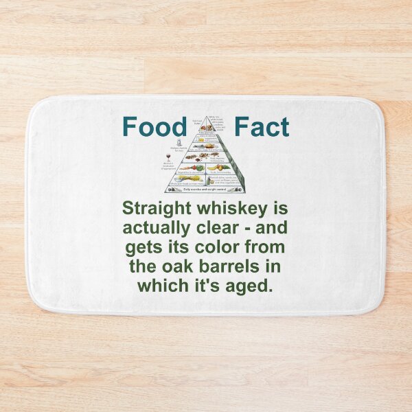 Item preview, Straight Whiskey Is Actually Clear - Food Fact designed and sold by CrankyOldDude.