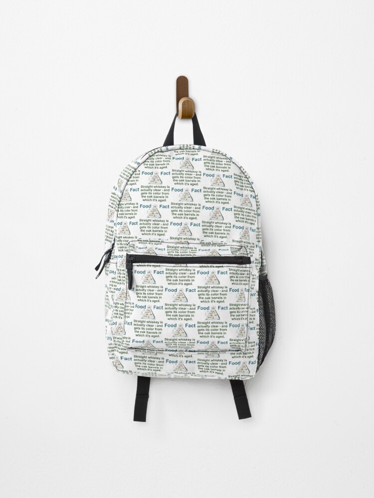 Thumbnail 1 of 3, Backpack, Straight Whiskey Is Actually Clear - Food Fact designed and sold by CrankyOldDude.