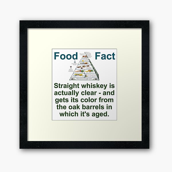 Item preview, Straight Whiskey Is Actually Clear - Food Fact designed and sold by CrankyOldDude.