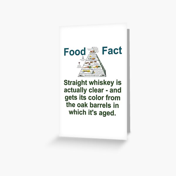 Item preview, Straight Whiskey Is Actually Clear - Food Fact designed and sold by CrankyOldDude.