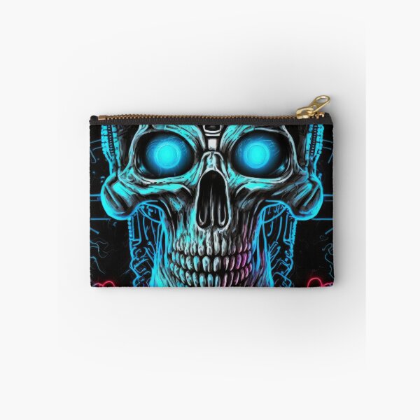 Item preview, Blue Glowing Terminator Inspired Cyborg Skull designed and sold by ArtificialEye.