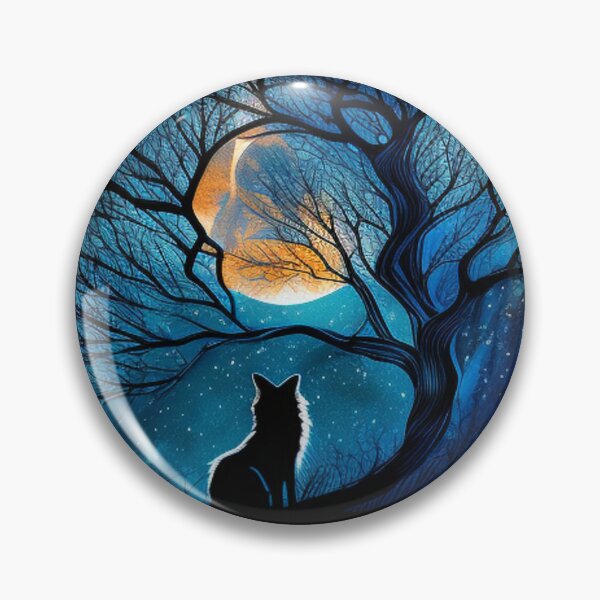 Item preview, Fox Under Moonlight designed and sold by Earth Nature Creations.