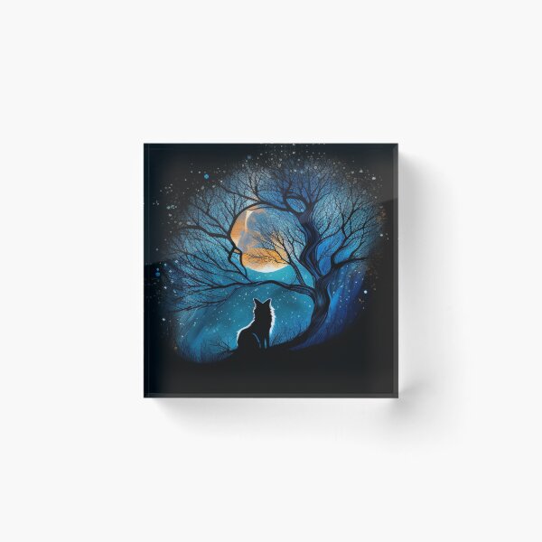 Item preview, Fox Under Moonlight designed and sold by Earth Nature Creations.