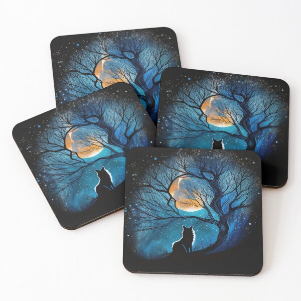 Item preview, Fox Under Moonlight designed and sold by Earth Nature Creations.