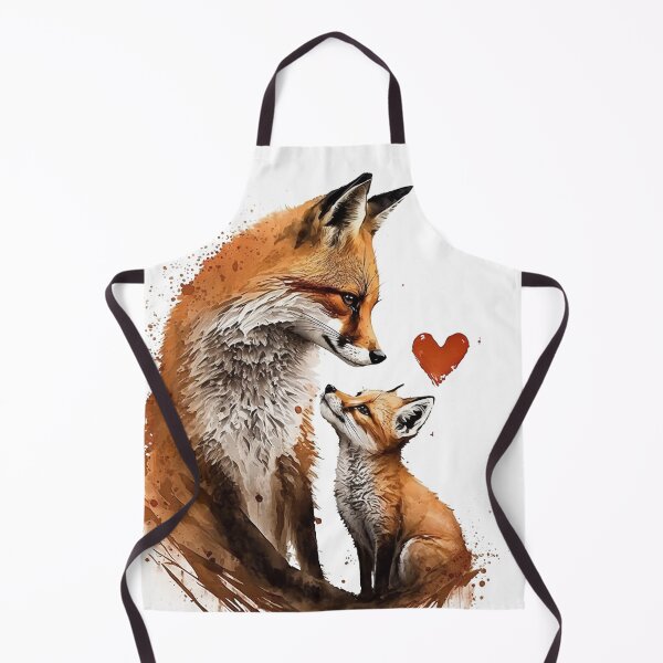 Item preview, Fox Mother & Baby - Banksy Style - 20% Donated to Tusk designed and sold by FourPawsPrints.
