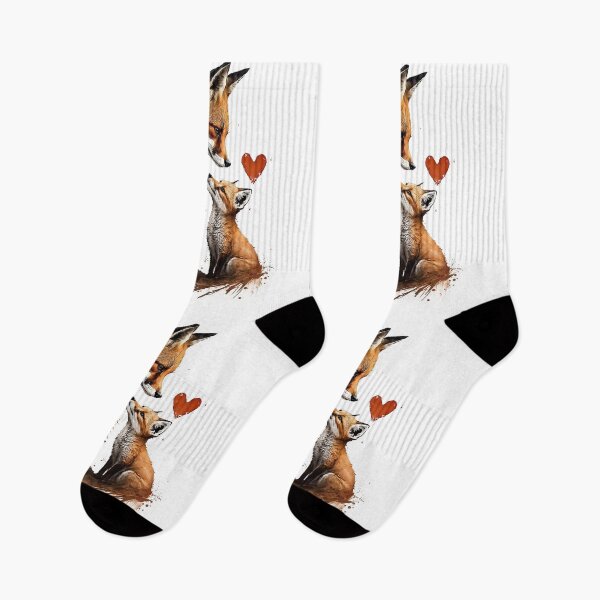 Item preview, Fox Mother & Baby - Banksy Style - 20% Donated to Tusk designed and sold by FourPawsPrints.