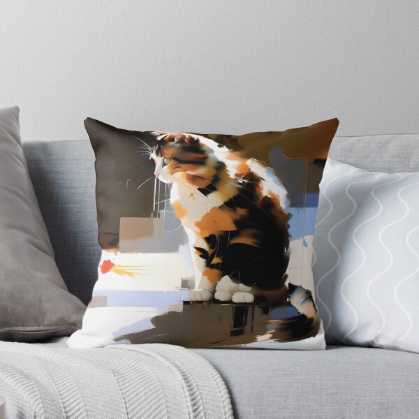 Item preview, "Whiskers and Whimsy: A charming kitty oil painting" designed and sold by KH-GardenEden.