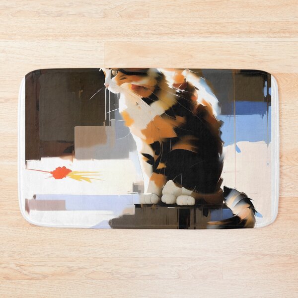 Item preview, "Whiskers and Whimsy: A charming kitty oil painting" designed and sold by KH-GardenEden.