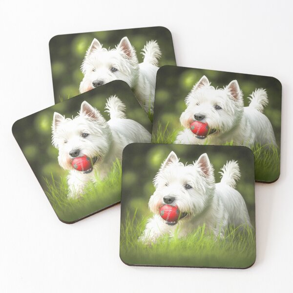 Item preview, westie playing ball designed and sold by Dawntracey12.