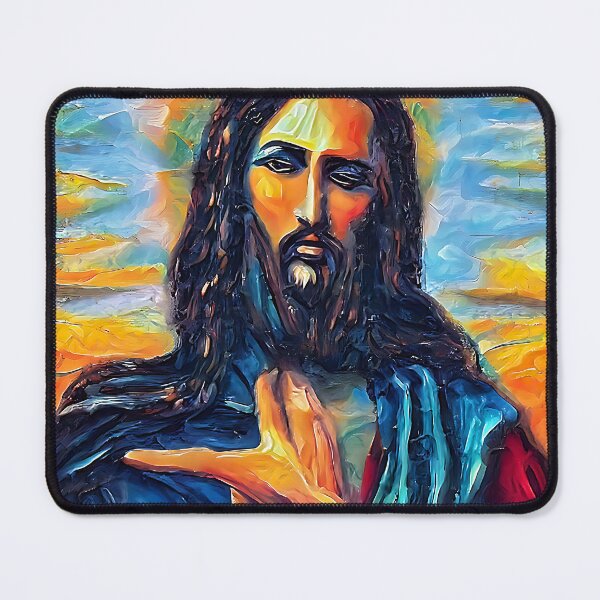 Item preview, MONA-LIZUS X JESUS PORTRAIT designed and sold by ART-ISM-.