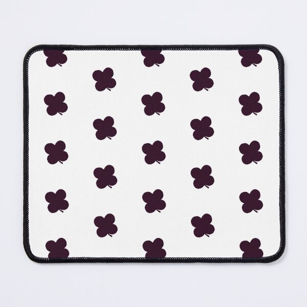 Item preview, Abstract Violet Red Small Floral on White Lucky Four Leaf Clover Irish Luck designed and sold by kattakitty.