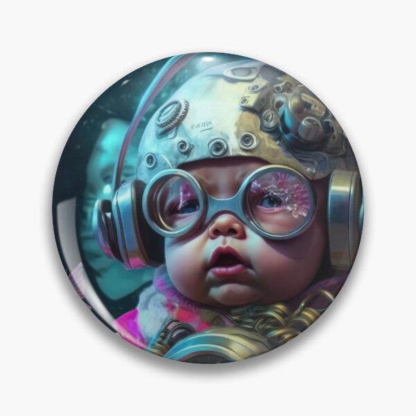 Item preview, Clockpunk Cute Cyber Baby designed and sold by ArtificialEye.