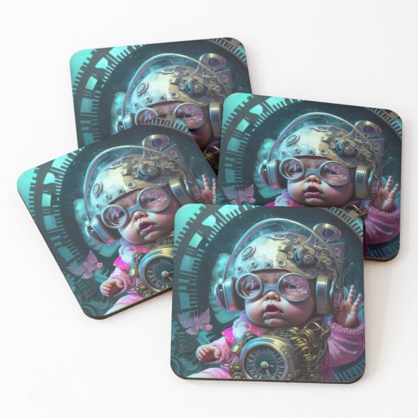 Item preview, Clockpunk Cute Cyber Baby designed and sold by ArtificialEye.