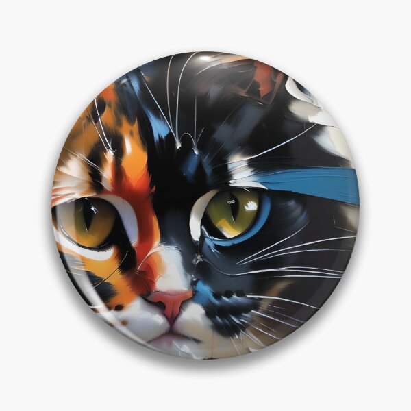 Item preview, Feline Fantasy: A mystical kitty oil painting designed and sold by KH-GardenEden.