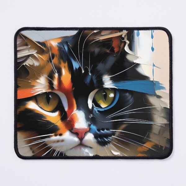 Item preview, Feline Fantasy: A mystical kitty oil painting designed and sold by KH-GardenEden.