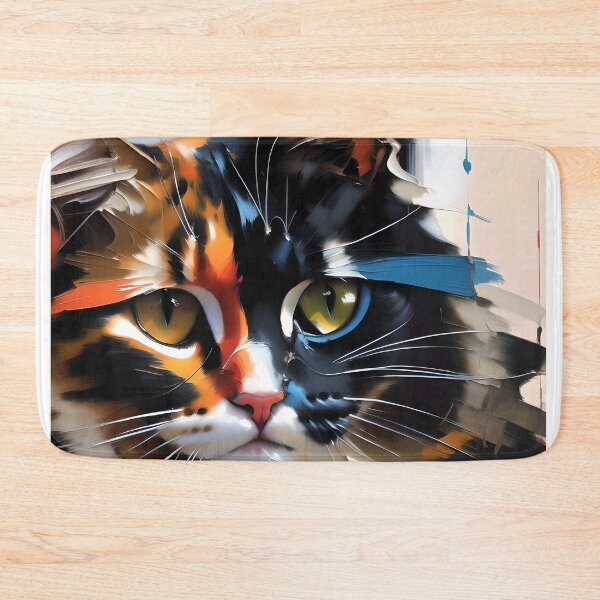 Item preview, Feline Fantasy: A mystical kitty oil painting designed and sold by KH-GardenEden.