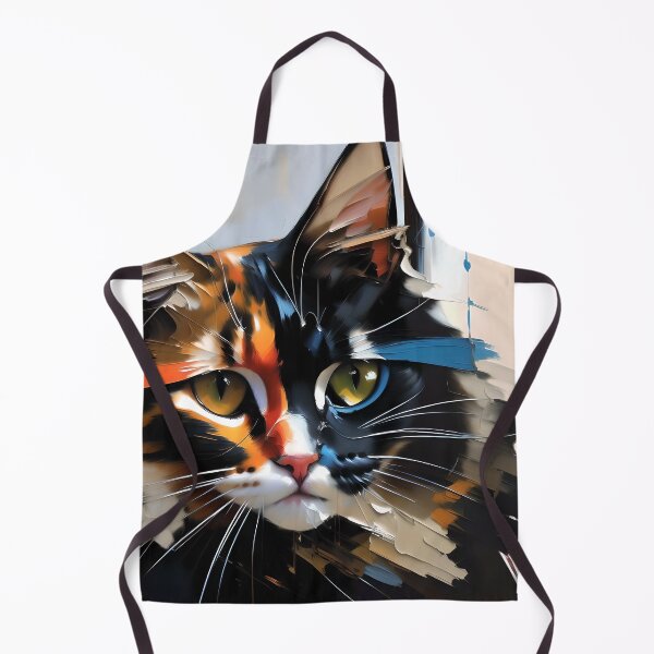 Item preview, Feline Fantasy: A mystical kitty oil painting designed and sold by KH-GardenEden.