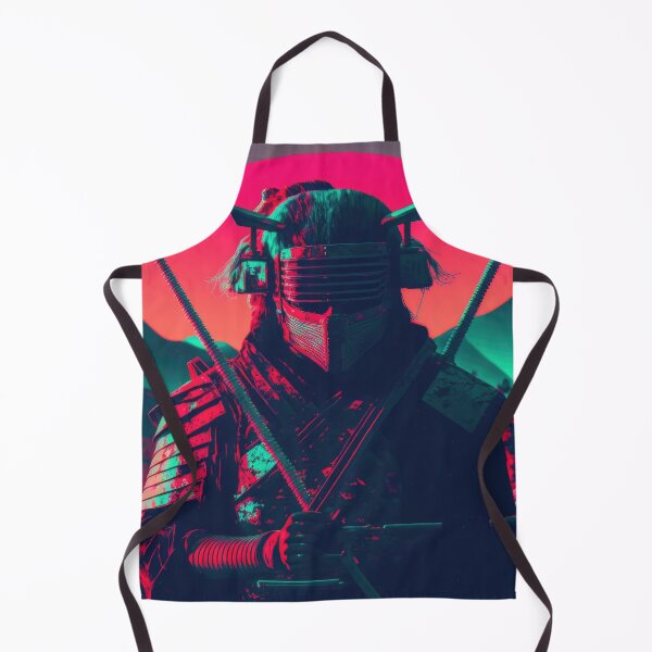 Item preview, Wandering Synthwave Samurai, Retro Glitch Art designed and sold by ArtificialEye.