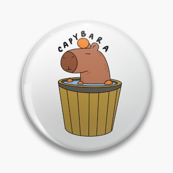 Item preview, Capybara in hot tub designed and sold by mi-space.