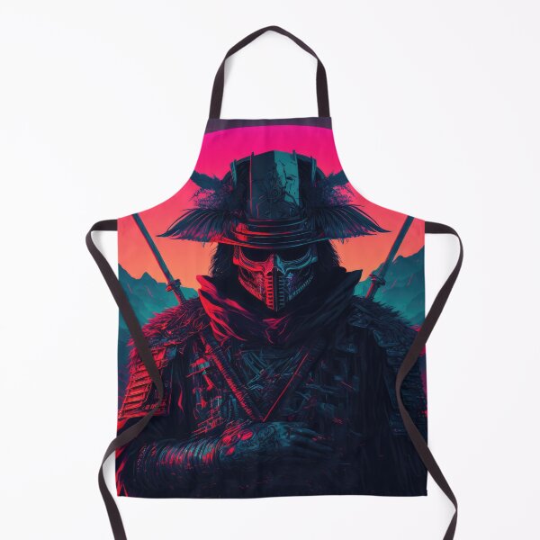 Item preview, Evil Wandering Synthwave Samurai, Retro Glitch Art designed and sold by ArtificialEye.