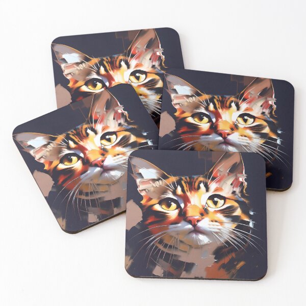 Item preview, Beauty: A peaceful kitty oil painting designed and sold by KH-GardenEden.