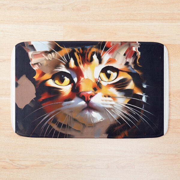 Item preview, Beauty: A peaceful kitty oil painting designed and sold by KH-GardenEden.