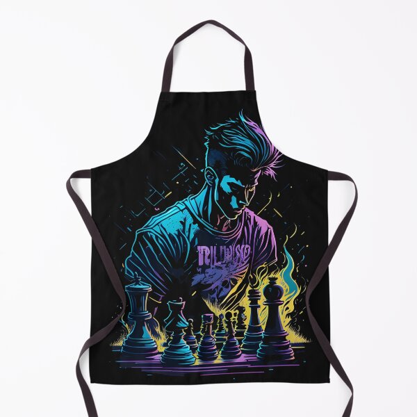 Artikelvorschau, Fantasy Strategist - Chess Player in Vibrant Colors - Digital Art and Clothing  entworfen und verkauft von Chromatic-Art.
