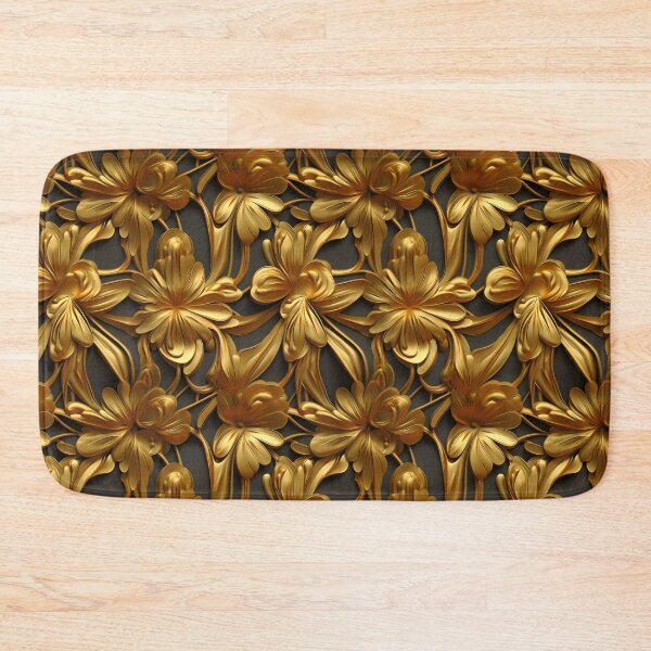 Item preview, Gold Floral 3D designed and sold by SunsetIconic.