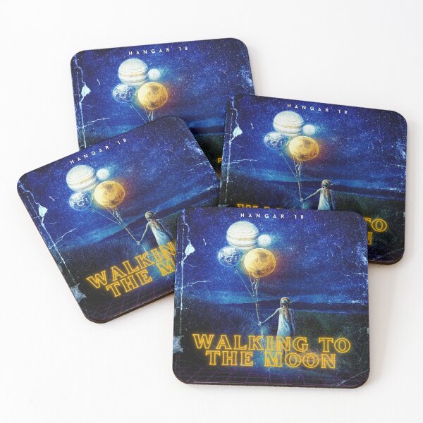 Item preview, Walking To The Moon single artwork by Hangar 18  designed and sold by DOITRecords.