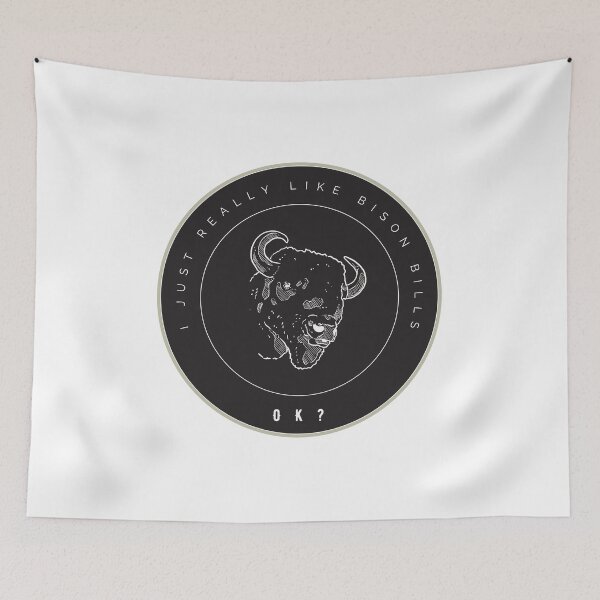 Item preview, I Just Really Like Bison Bills Ok Black designed and sold by GSquaredDesigns.