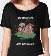 My Besties Are Cresties (white text, straight across) Women's Relaxed Fit T-Shirt