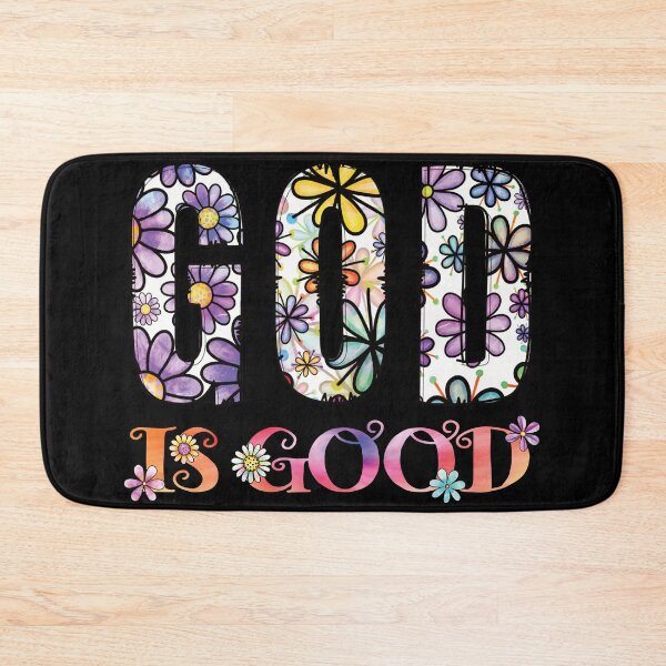 Item preview, RETRO VINTAGE FLORAL GOD IS GOOD TIE DYE designed and sold by FlutteringWings.