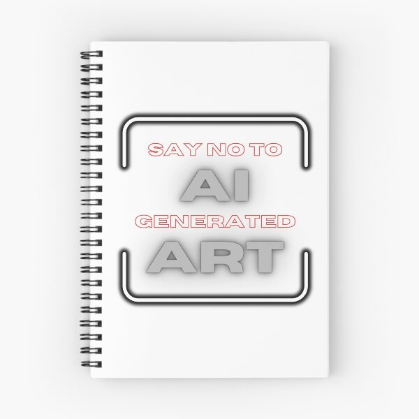 Item preview, No To AI Generated Art Neon Stable Diffusion designed and sold by GSquaredDesigns.