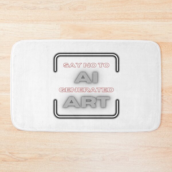 Item preview, No To AI Generated Art Neon Stable Diffusion designed and sold by GSquaredDesigns.