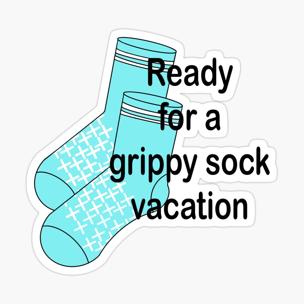 Grippy Sock Gang (Dark Lines) Poster for Sale by luckyjenneh