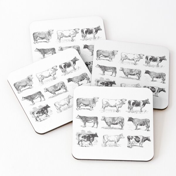 Item preview, Vintage Cow Sketch  designed and sold by introVETed.