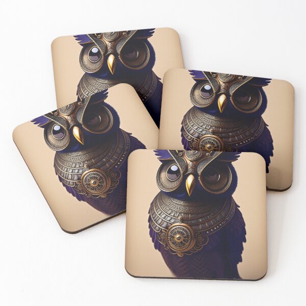 Item preview, cute steampunk owl designed and sold by Leland-Hicks.