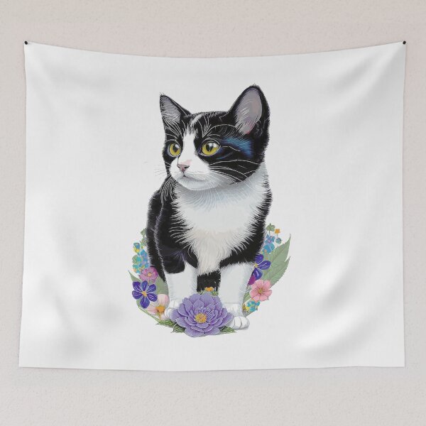 Item preview, Cute tuxedo kitten designed and sold by Lubellebubble20.