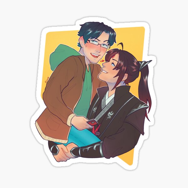 Aperçu de l'œuvre Luo Binghe rencontre son frère concombre créée et vendue par ewewhy.
