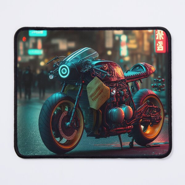 Item preview, Cyberpunk Super Bike Neo Tokyo Futuristic Retro Motorcycle Land Of Rising Sun High Tech Vehicle designed and sold by ultra-cool.