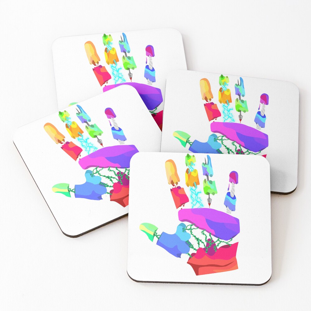 Item preview, Coasters (Set of 4) designed and sold by InkB0mb.
