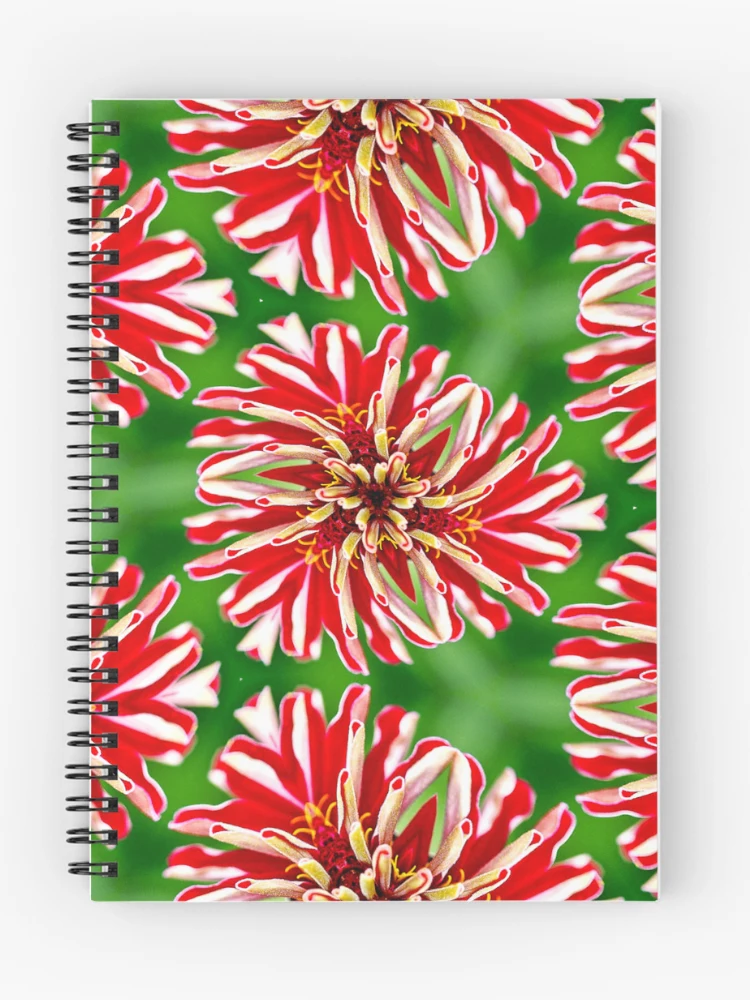 Thumbnail 1 of 3, Journal, Unique Red Flower Pattern designed and sold by Patternflower.