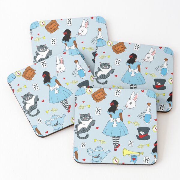 Item preview, african black Alice in Wonderland doodles  designed and sold by Gossip Rag.