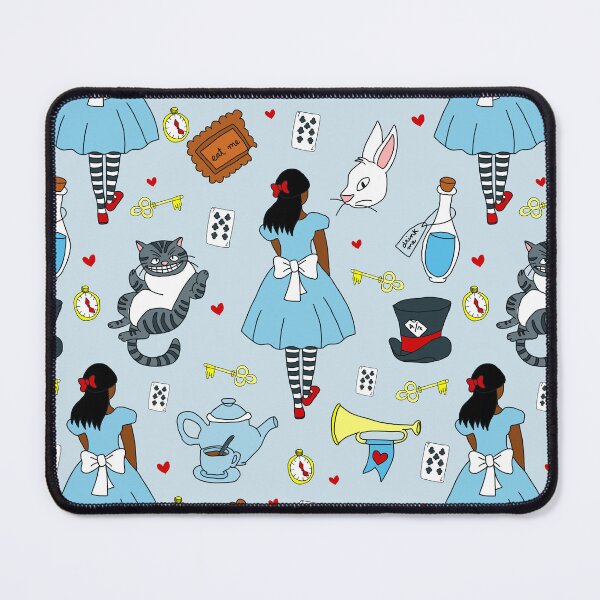 Item preview, african black Alice in Wonderland doodles designed and sold by Gossip Rag.