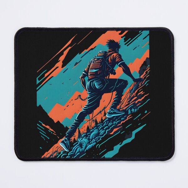Item preview, Never Give-up - Vibrant and Edgy Male Mountaineering - Clothing and Digital Art designed and sold by Chromatic-Art.