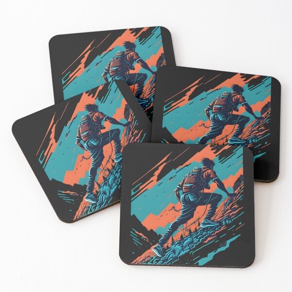 Item preview, Never Give-up -  Vibrant and Edgy Male Mountaineering -  Clothing and Digital Art designed and sold by Chromatic-Art.
