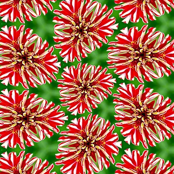 Artwork thumbnail, Unique Red Flower Pattern by Patternflower
