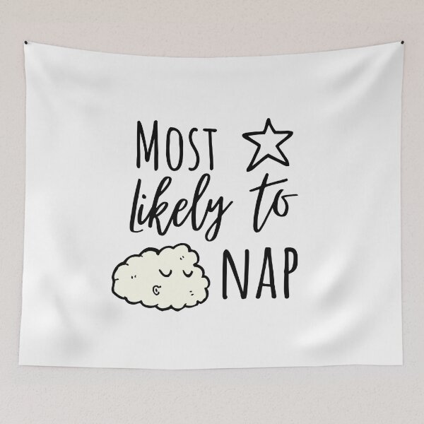 Item preview, Most Likely to Take a Nap Sleepy Cloud designed and sold by GSquaredDesigns.
